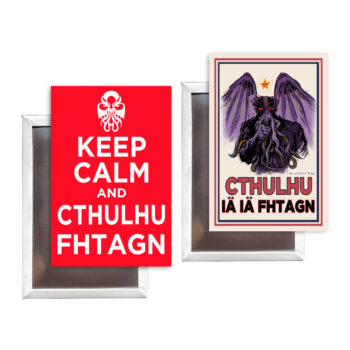 Cthulhu vs. Uncle Sam set of 2 Fridge Magnets